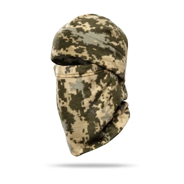 1 - Комплект Winter Tactical Kit: Бафф + Шапка Пиксель. Размер S-M
