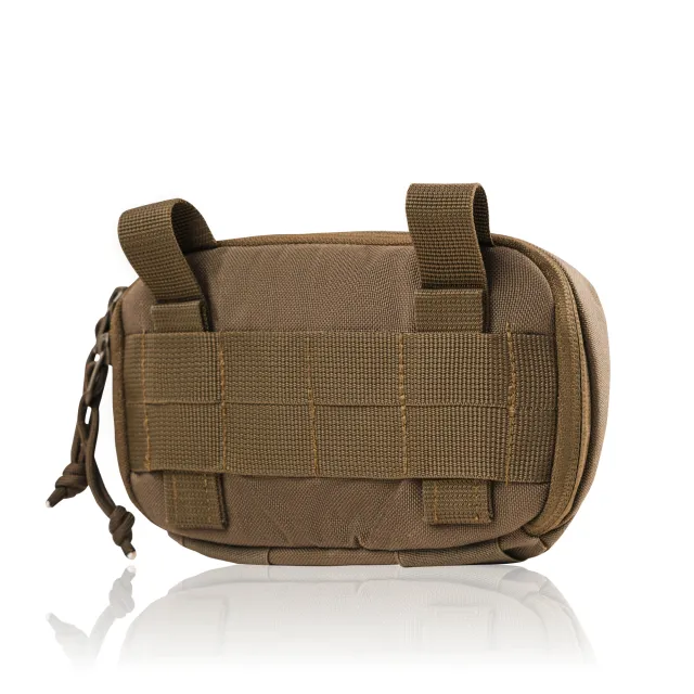 2 - Нагрудный админ-подсумок. MOLLE. Тактический подсумок. Койот