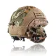 8 - Комплект: Шолом FAST TEAM WENDY 2.0 NIJ IIIA Койот + активні навушники EARMOR M32 (Койот), кріплення Чебурашка, Кавер Піксель. Розмір L