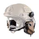 1 - Активні тактичні навушники з мікрофоном Earmor M32H MOD3 Helmet Version Койот