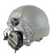 6 - Активні тактичні навушники з мікрофоном Earmor M32H MOD3 Helmet Version Олива