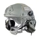 1 - Активні тактичні навушники з мікрофоном Earmor M32H MOD3 Helmet Version Олива