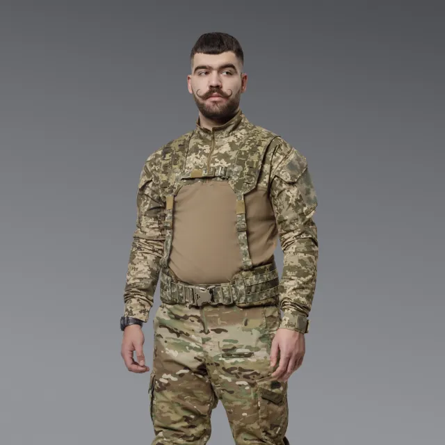 3 - Тактичний розвантажувальний пояс РПС, Cordura 1000D. Піксель. L/XL