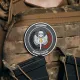 4 - ПВХ Патч (шеврон) “TASK FORCE 141” DEFENCE UKRAINE. Сірий