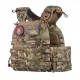8 - Бронежилет 6-го класу (TUR PRO Gen 1). Вага 6.5 кг. З системою швидкого скидання. Molle. З боковими карманами. Колір Мультикам.