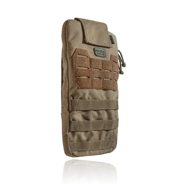 3 - Тактичний Рюкзак-Підсумок під Гідратор на 2 л. Кріплення Molle. Cordura 1000D. Койот