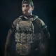 5 - Плитоноска TUR PRO Скелетон, 3 підсумки для AK/AR з системою швидкого скидання. Molle. Колір Олива.