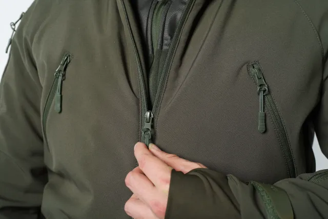 6 - Куртка тактична Softshell ХАНТЕР. Осінь-Весна Олива. Розмір S (40-42)