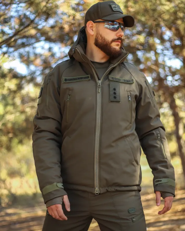 10 - Куртка тактична Softshell ХАНТЕР. Осінь-Весна Олива. Розмір XL (52-54)