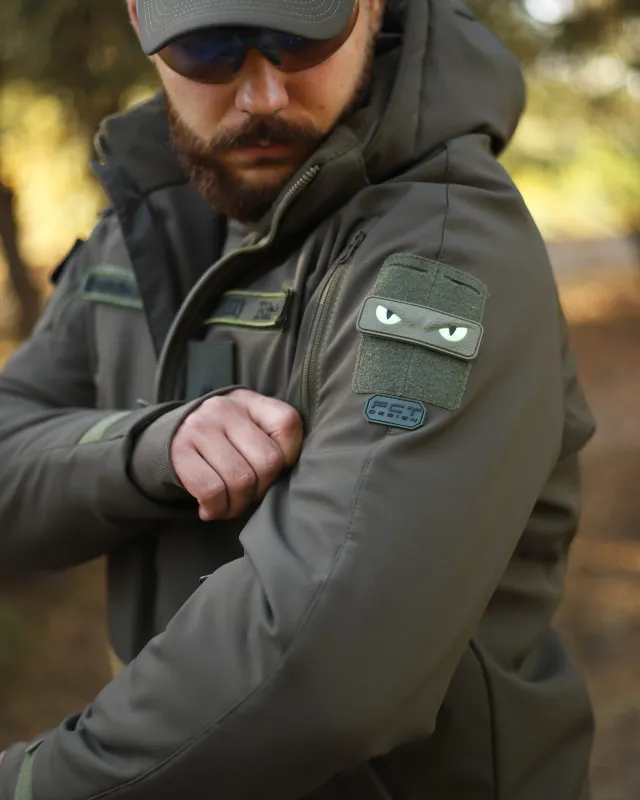 16 - Куртка тактична Softshell ХАНТЕР. Осінь-Весна Олива. Розмір XXL (56-58)