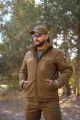 1 - Куртка тактична Softshell ХАНТЕР. Осінь-Весна Койот. Розмір S (40-42)