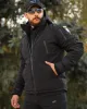 7 - Куртка тактична Softshell ХАНТЕР. Осінь-Весна Чорний. Розмір S (40-42)