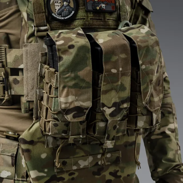 6 - Подвійний закритий підсумок під магазини AK\AR. Cordura 1000D. Molle. Мультикам