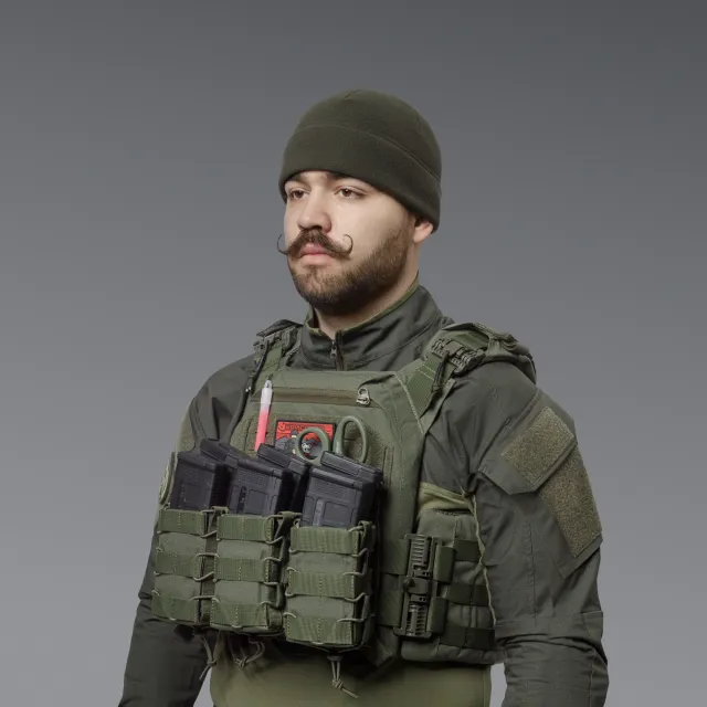3 - Подвійний підсумок під магазини AK\AR. Cordura 1000D. Molle. Олива