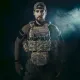 3 - Бронежилет 3-го класу (TUR PRO Скелетон). Вага 3.7 кг. (Комплект 7 підсумків). З системою швидкого скидання. Molle. Колір Піксель.