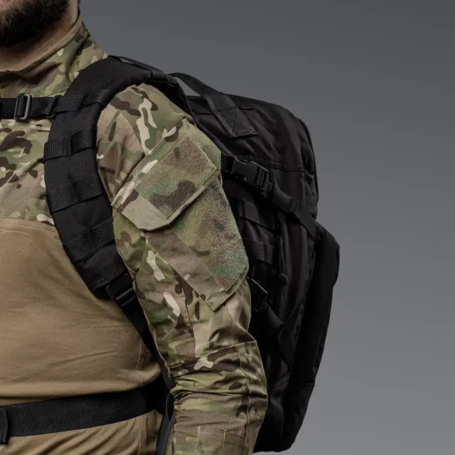 7 - Тактичний рюкзак Scout на 40л. Cordura 1000D Чорний
