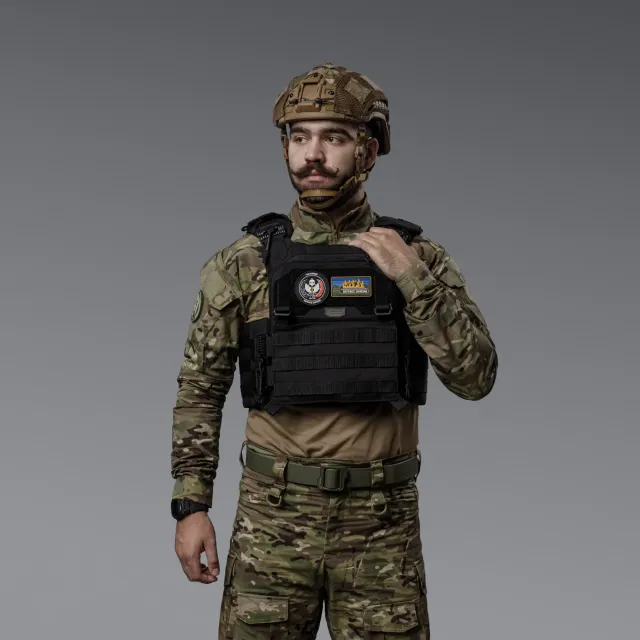 3 - Плитоноска SVAROG PRO з системою швидкого скидання. Molle. Колір Чорний.