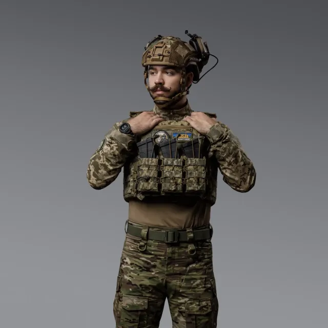 3 - Плитоноска SVAROG PRO з системою швидкого скидання. Molle. Колір Піксель.