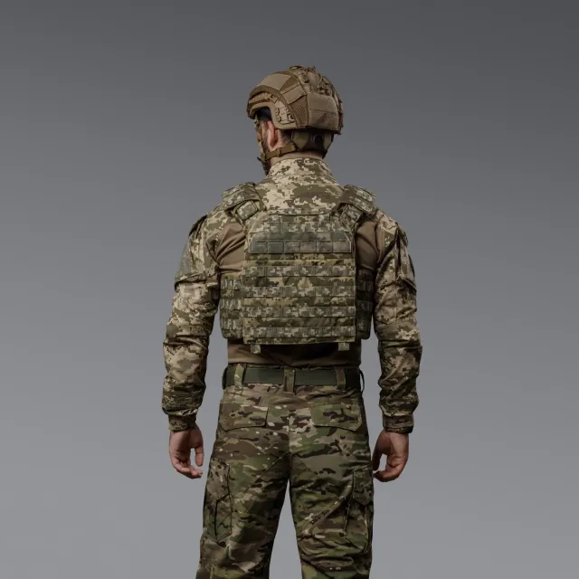 8 - Плитоноска SVAROG PRO з системою швидкого скидання. Molle. Колір Піксель.