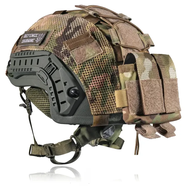 2 - Підсумок-противага для шолома (кріплення на тилову частину). Cordura 1000D. Мультикам