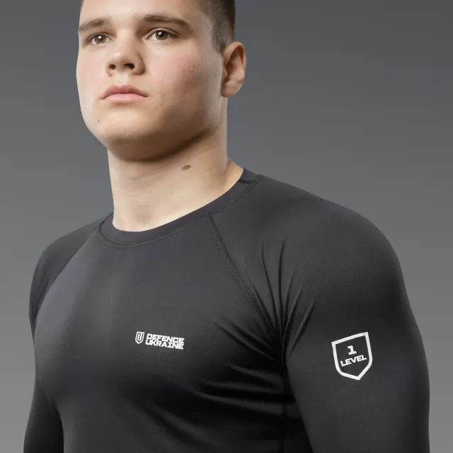 5 - Термобілизна (верх) Frost Guard реглан LVL 1 (1 Рівень) Чорний. Розмір S