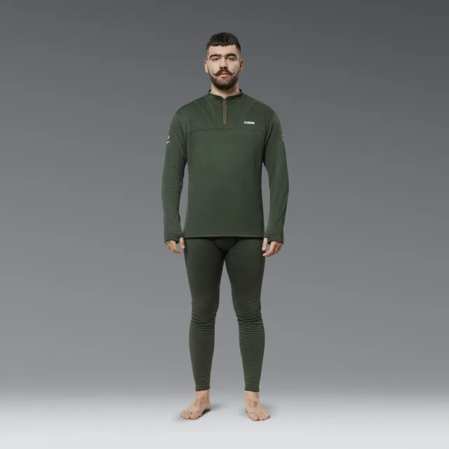 4 - Термобілизна (верх) Frost Guard реглан LVL 2 (2 Рівень) Олива. Розмір M
