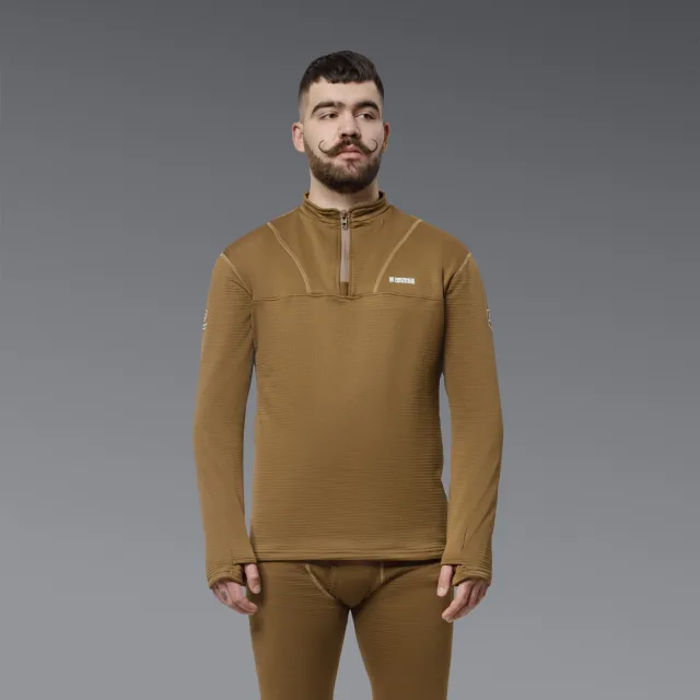 8 - Термобілизна (верх) Frost Guard реглан LVL 2 (2 Рівень) Койот. Розмір XXL