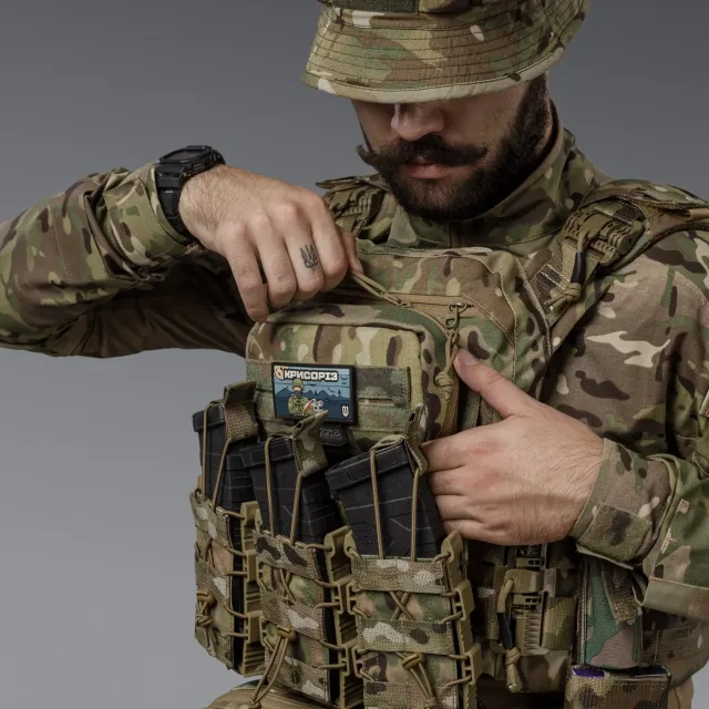 6 - Нагрудний адмін-підсумок. MOLLE. Тактичний підсумок. Мультикам