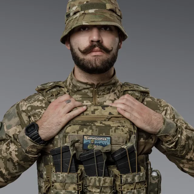 3 - Нагрудний адмін-підсумок. MOLLE. Тактичний підсумок. Піксель