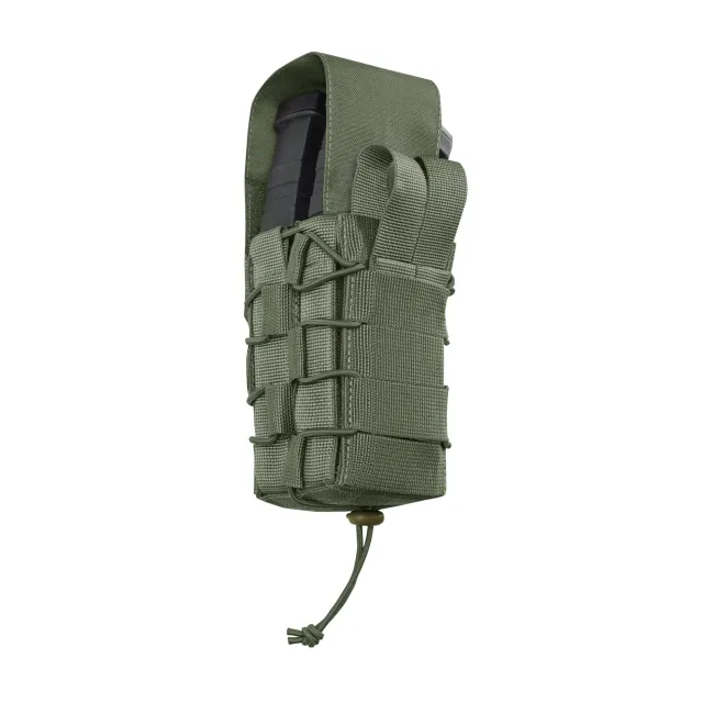 5 - Подвійний закритий підсумок під магазини AK\AR. Cordura 1000D. Molle. Олива