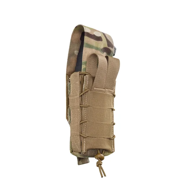 10 - Одинарний закритий підсумок під магазини AK\AR. Cordura 1000D. Molle. Мультикам