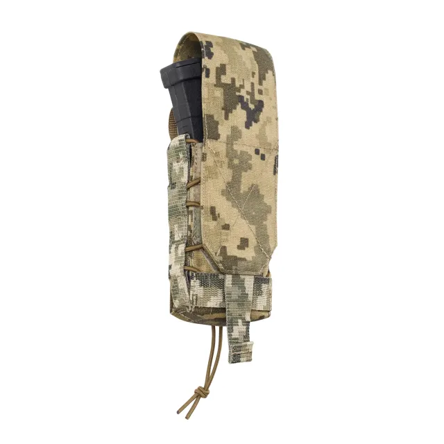 8 - Одинарний закритий підсумок під магазини AK\AR. Cordura 1000D. Molle. Піксель