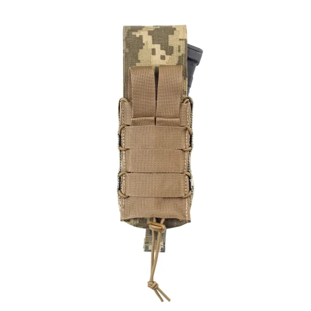2 - Одинарний закритий підсумок під магазини AK\AR. Cordura 1000D. Molle. Піксель