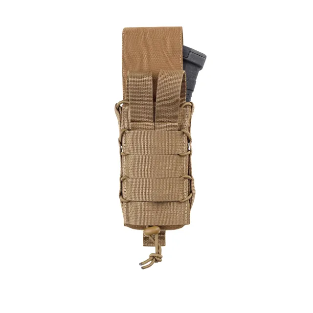 2 - Одинарний закритий підсумок під магазини AK\AR. Cordura 1000D. Molle. Койот
