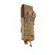 9 - Одинарний закритий підсумок під магазини AK\AR. Cordura 1000D. Molle. Койот