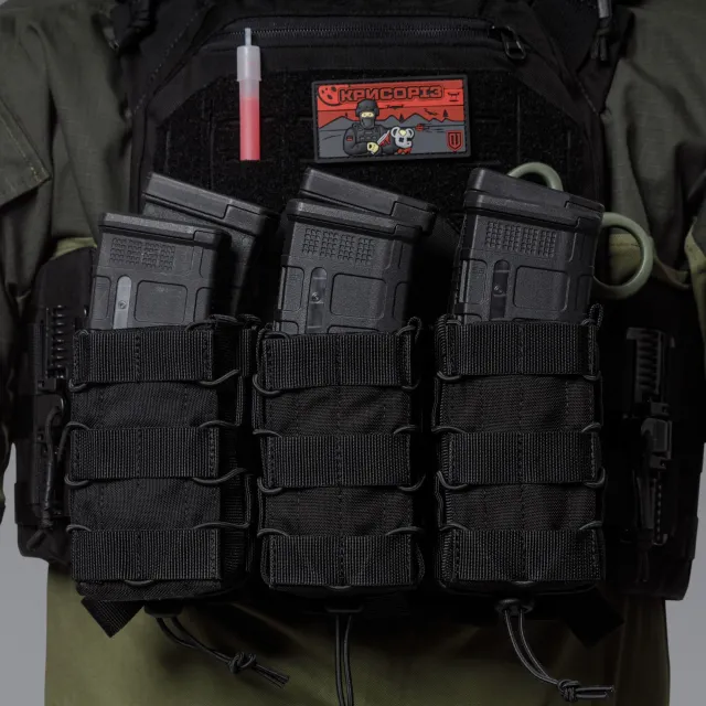 5 - Подвійний підсумок під магазини AK\AR. Cordura 1000D. Molle. Чорний