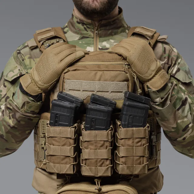 5 - Подвійний підсумок під магазини AK\AR. Cordura 1000D. Molle. Койот