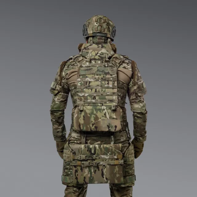 4 - Балістичний захист попереку 2-го класу захисту. CORDURA 1000D. Мультикам