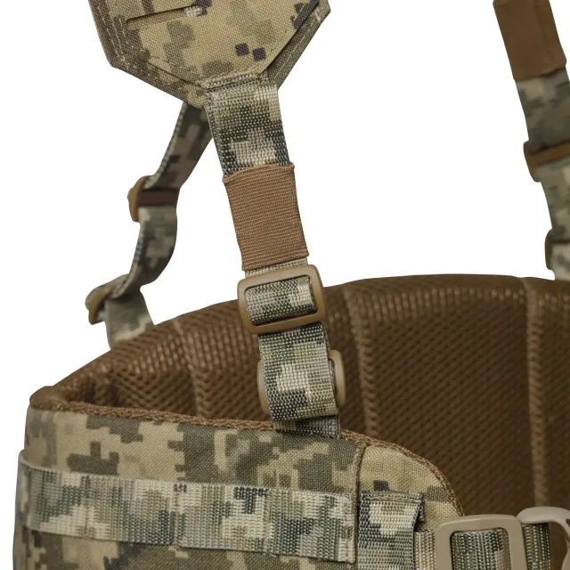 16 - Тактичний розвантажувальний пояс РПС 1 класу захисту, Cordura 1000D. Піксель. L/XL