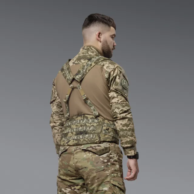 5 - Тактичний розвантажувальний пояс РПС 1 класу захисту, Cordura 1000D. Піксель. L/XL