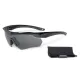 3 - Балістичні захисні окуляри ESS® Crossbow One Black з лінзою Smoke Gray