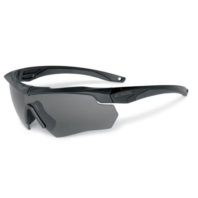 1 - Балістичні захисні окуляри ESS® Crossbow One Black з лінзою Smoke Gray